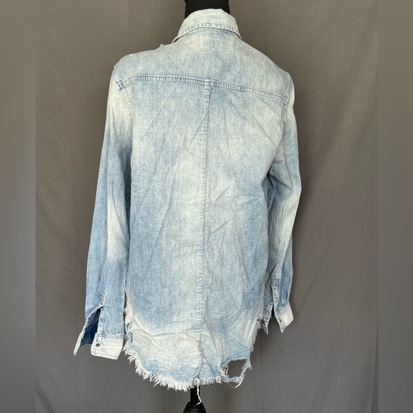 Hudson Jesns Distressed look, “Bijou” button up denim shirt - brand new!!! - Picture 6 of 11